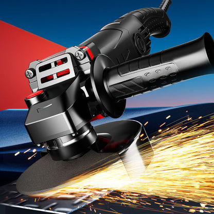 Angle Grinder 6 Speeds with Accessory Set for Metal and Stone Grinding