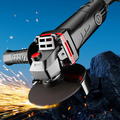 Angle Grinder 6 Speeds with Accessory Set for Metal and Stone Grinding