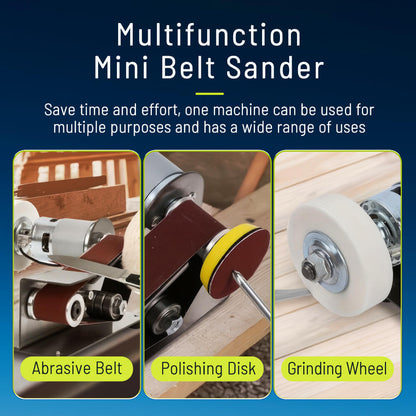 Mini Belt Sander 7 Adjustable Speed Electric Knife Sharpener 15 Degree Belt Grinder