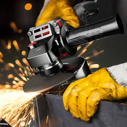 Angle Grinder 6 Speeds with Accessory Set for Metal and Stone Grinding