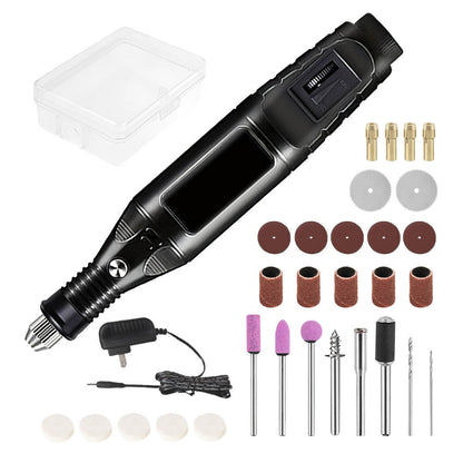 Mini Drill Electric Carving Pen 5 Variable Speed Rotary Tools Kit Engraver